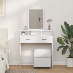 Sonata H Тоалетна маса с чекмеджета Бяло 79x41x140 см - Тоалетки и Огледала
