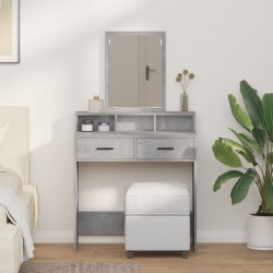 Sonata H Тоалетка с чекмеджета Бетон сиво 79x41x140 см - Тоалетки и Огледала