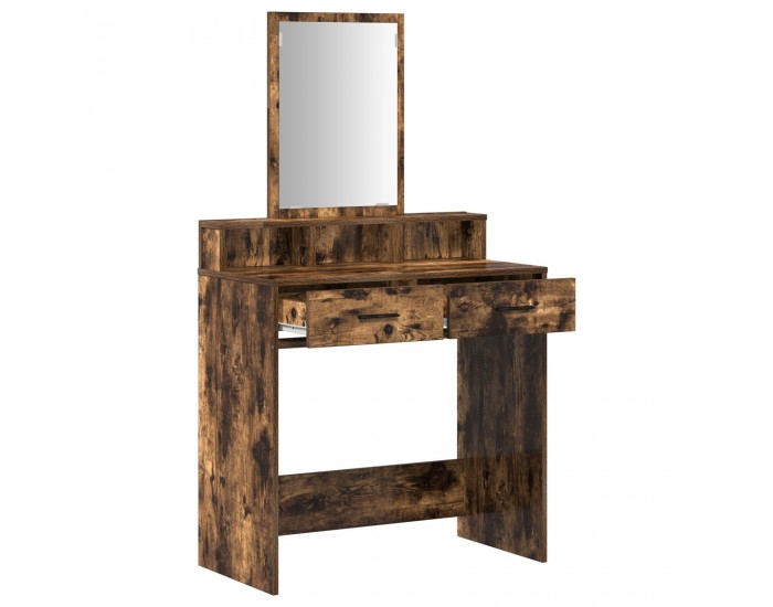 Sonata H Тоалетка с чекмеджета Опушен дъб 79x41x140 см