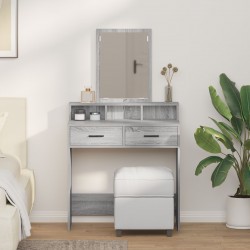 Sonata H Тоалетка с чекмеджета Сив Сонома 79x41x140 см - Тоалетки и Огледала