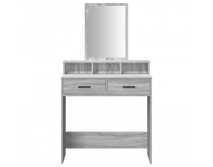 Sonata H Тоалетка с чекмеджета Сив Сонома 79x41x140 см