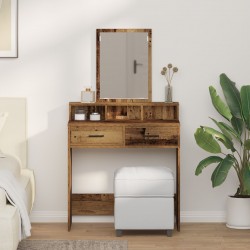 Sonata H Тоалетка с чекмеджета, старо дърво, 79x41x140 см - Тоалетки и Огледала