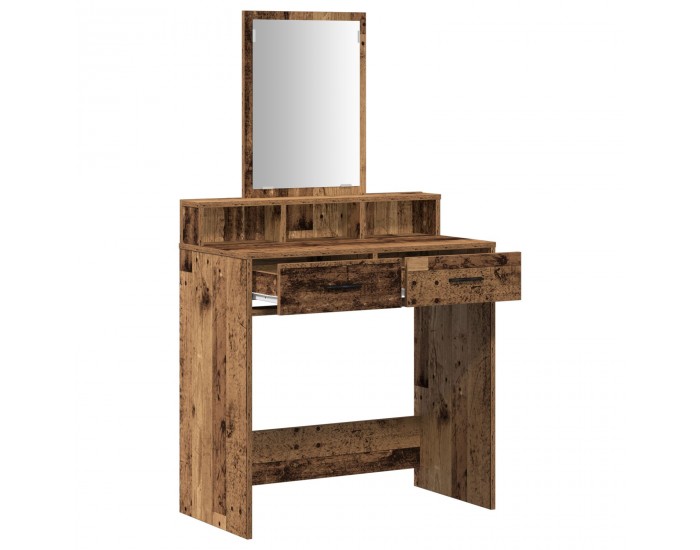 Sonata H Тоалетка с чекмеджета, старо дърво, 79x41x140 см