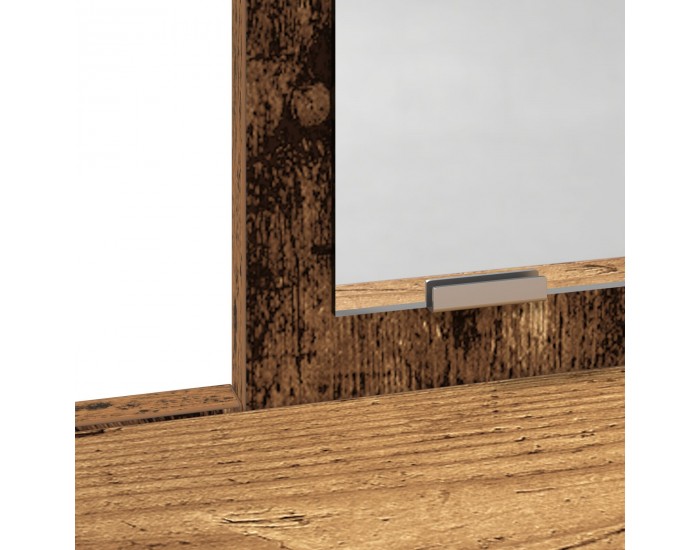 Sonata H Тоалетка с чекмеджета, старо дърво, 79x41x140 см