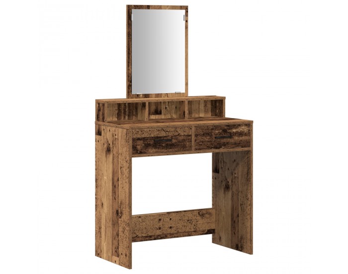 Sonata H Тоалетка с чекмеджета, старо дърво, 79x41x140 см