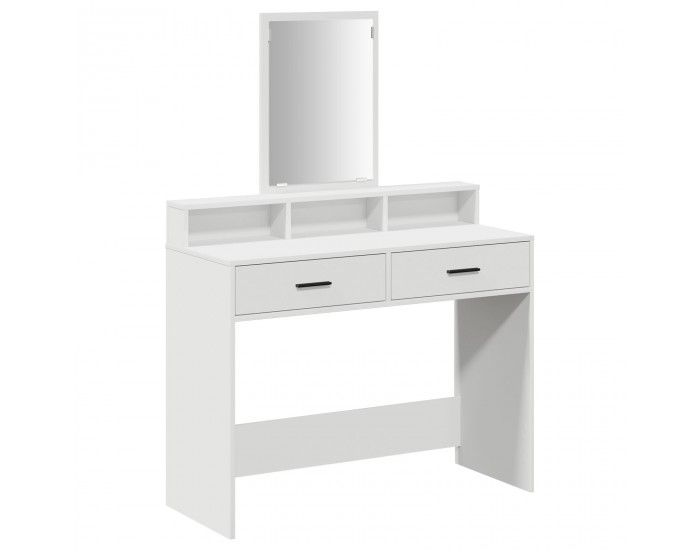 Маса за грим с чекмедже Бяло 100х41х140 см