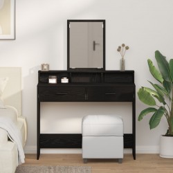 Таблица на Sonata H с чекмедженце в черен дъб, размери 100x41x140 см - Тоалетки и Огледала