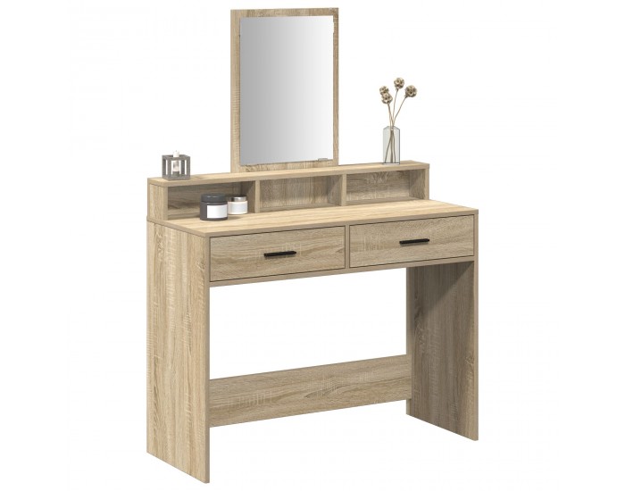 Sonata H Тоалетка с чекмеджета Сонома дъб 100x41x140 см