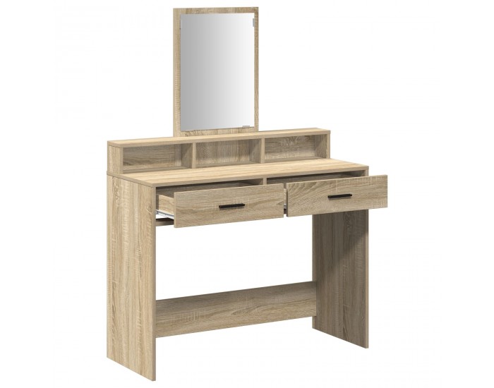 Sonata H Тоалетка с чекмеджета Сонома дъб 100x41x140 см