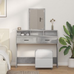 Sonata H Тоалетка с чекмеджета Цветен бетон 100x41x140 см - Тоалетки и Огледала