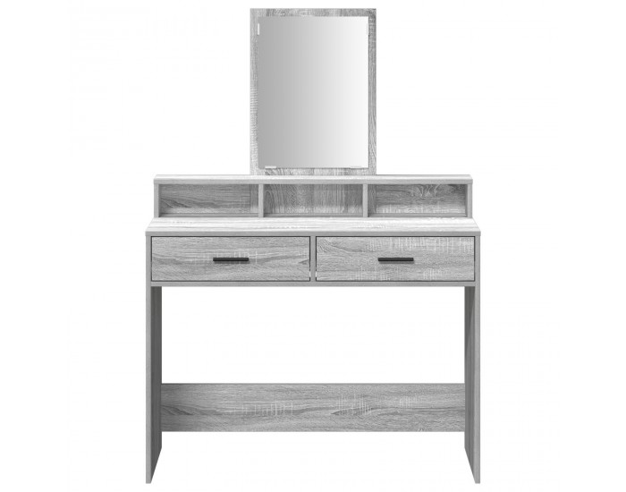 Sonata H Тоалетка с чекмеджета Сиво Сонома 100x41x140 см