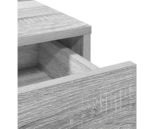 Sonata H Тоалетка с чекмеджета Сиво Сонома 100x41x140 см