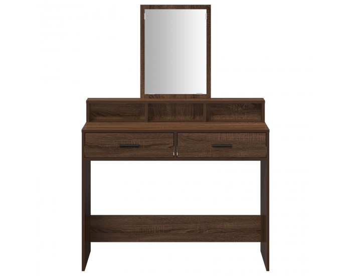 Дressing table с чекмеджета Кафяво дъб 100x41x140 см Дressing table с чекмеджета Кафяво дъб 100x41x140 см