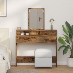 Sonata H Тоалктна маса с чекмеджета Старо дърво 100x41x140 см - Тоалетки и Огледала