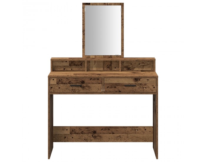 Sonata H Тоалктна маса с чекмеджета Старо дърво 100x41x140 см