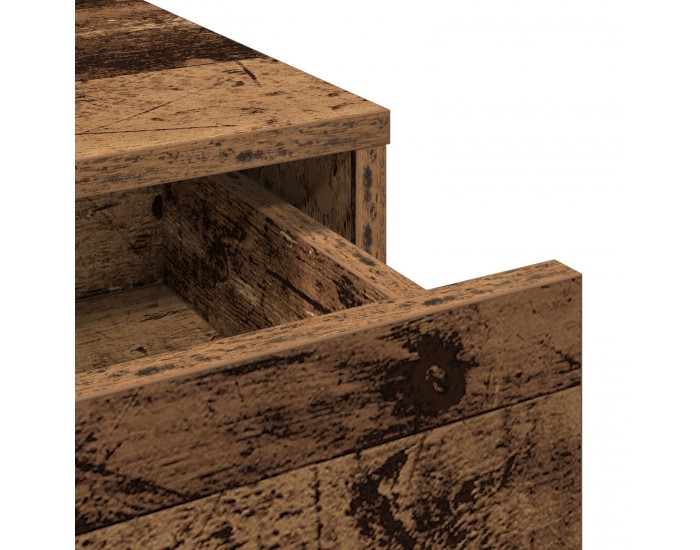 Sonata H Тоалктна маса с чекмеджета Старо дърво 100x41x140 см