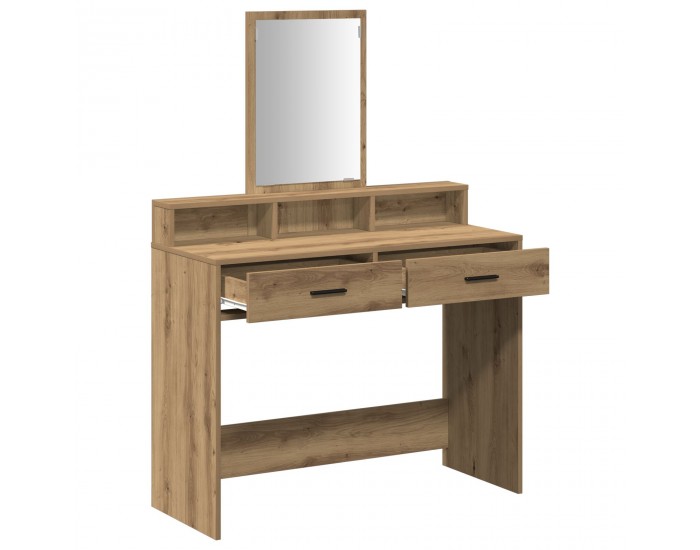 Sonata H Тоалетка с чекмеджета, дървен цвят, 100x41x140 см