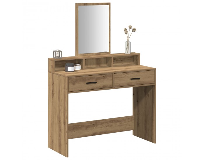 Sonata H Тоалетка с чекмеджета, дървен цвят, 100x41x140 см