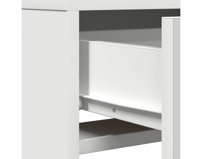 видaXL Тоалетка с LED светлини Бяло 50x41x140 см