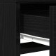 Sonata H Тоалетна маса с LED светлини - Черен дъб, 50x41x140 см