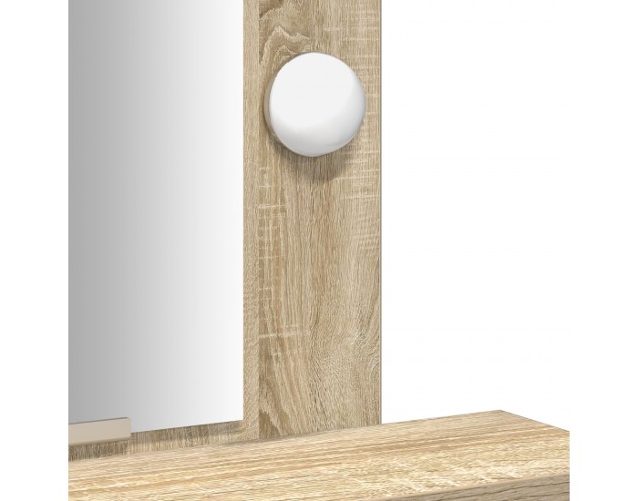 Sonata H Тоалетка  с LED лампи - Дъб Сонома - 50x41x140 см