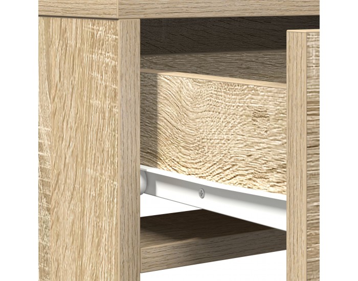 Sonata H Тоалетка  с LED лампи - Дъб Сонома - 50x41x140 см