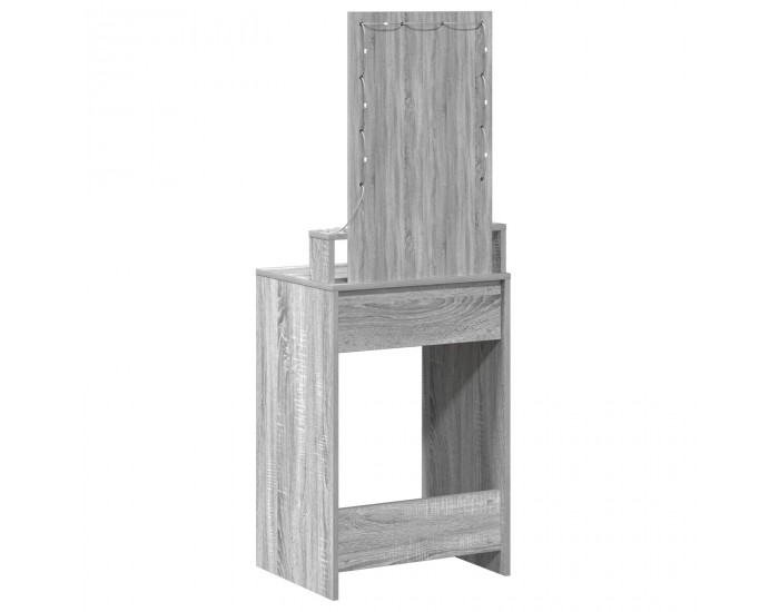 Sonata H Тоалетка Сивсонома Инженерна дървесина, Стъкло 50 x 41 x 140 см