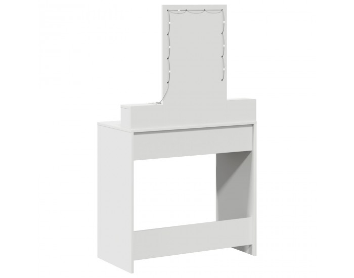 Sonata H Тоалетка с LED лампи Бяло 79x41x140 см