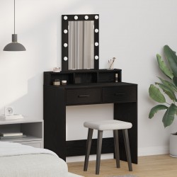 Sonata H Тоалетка с LED лампи, Черен дъб, 79x41x140 см - Тоалетки и Огледала
