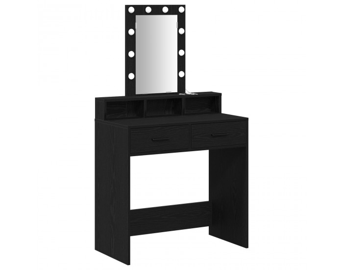 Sonata H Тоалетка с LED лампи, Черен дъб, 79x41x140 см Sonata H Тоалетка с LED лампи, Черен дъб, 79x41x140 см