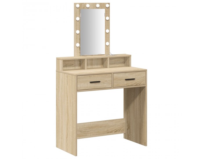 Sonata H Тоалета с LED лампи Сонома Дъб 79x41x140 см