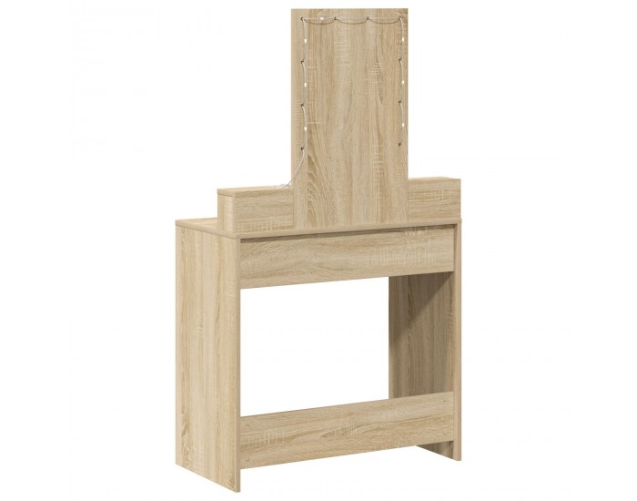 Sonata H Тоалета с LED лампи Сонома Дъб 79x41x140 см