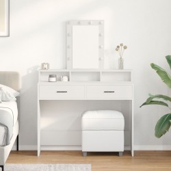 Sonata H Тоалетна маса Бяла МДФ 100 x 41 x 140 см Тоалетна маса - Тоалетки и Огледала
