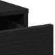 Sonata H Тоалетка с LED светлини, черен дъб, 100x41x140 см