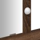 Sonata H Тоалетна маса с LED светлини, Кафяв дъб, 100x41x140 см Sonata H Тоалетна маса с LED светлини, Кафяв дъб, 100x41x140 см