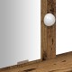 Sonata H Тоалетна маса с LED светлини - Старо дърво 100x41x140 см