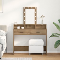 Sonata H Тоалетка с LED осветление Дъб Artisan 100x41x140 см - Тоалетки и Огледала