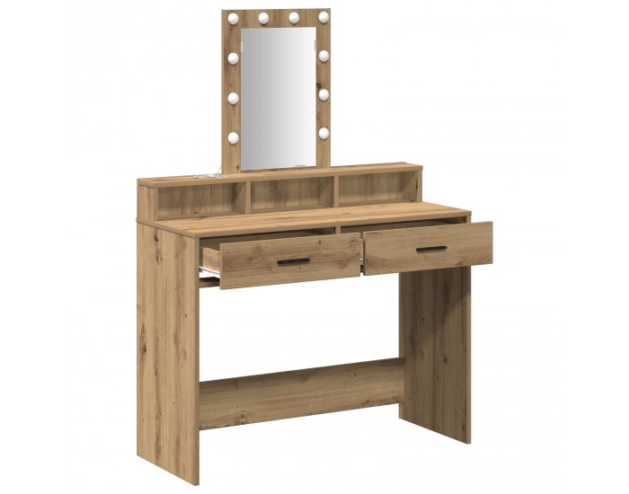 Sonata H Тоалетка с LED осветление Дъб Artisan 100x41x140 см Sonata H Тоалетка с LED осветление Дъб Artisan 100x41x140 см