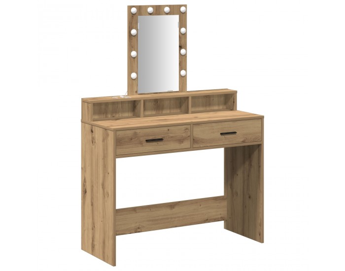 Sonata H Тоалетка с LED осветление Дъб Artisan 100x41x140 см Sonata H Тоалетка с LED осветление Дъб Artisan 100x41x140 см