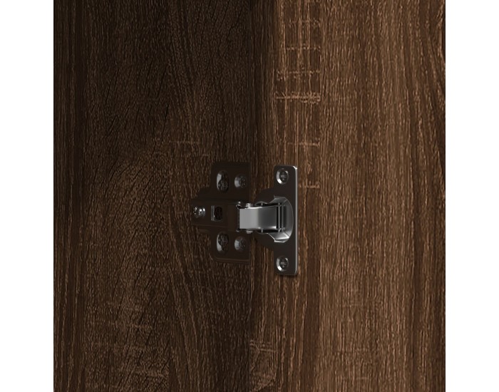 Sonata H Тоалетка с LED светлини Кафяв дъб 102x33x135 см