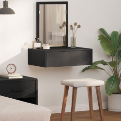 Sonata H Тоалетка за стена Черен дъб 60x40x70 см - Тоалетки и Огледала