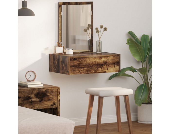 Sonata H Стенна Тоалетна Масичка Опушен дъб 60x40x70 см