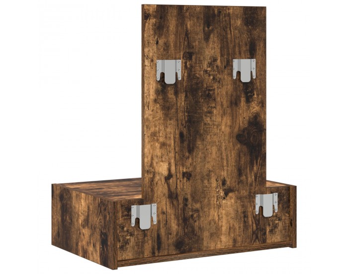 Sonata H Стенна Тоалетна Масичка Опушен дъб 60x40x70 см