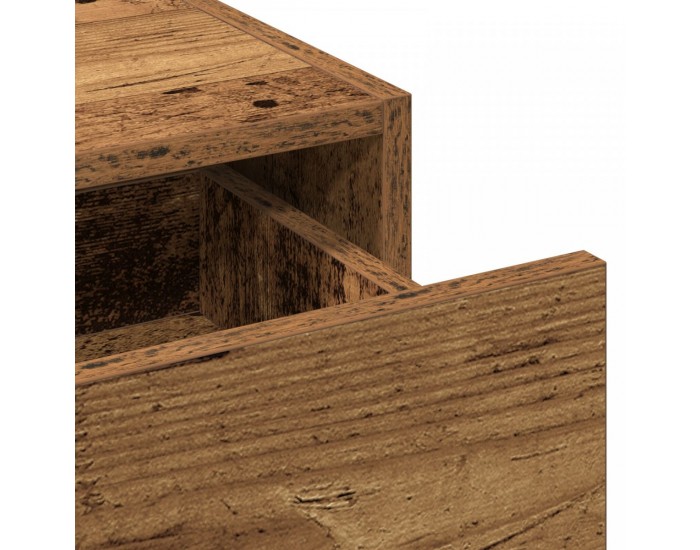 Sonata H Стенна тоалетка от старо дърво 60x40x70 см