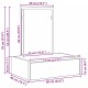 Sonata H Стенна тоалетка от старо дърво 60x40x70 см