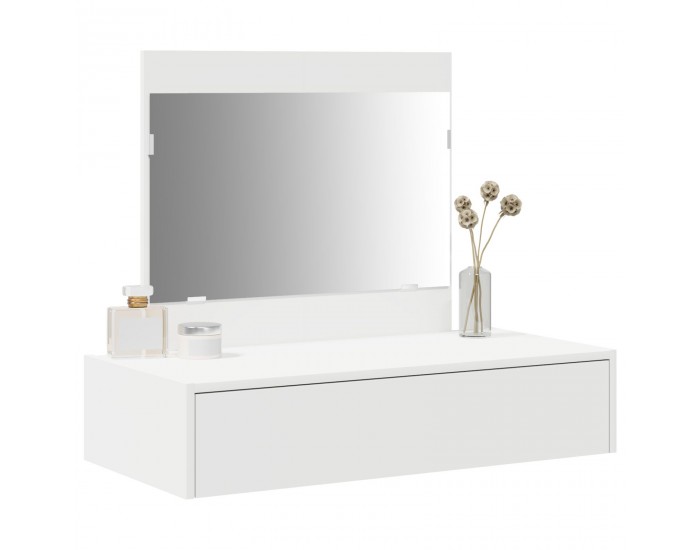 Sonata H стена висяща масичка бяла 83x40x70 см