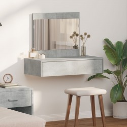Sonata H Тоалетна маса, закачена на стена, бетонен сив, 83x40x70 см - Тоалетки и Огледала