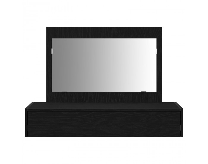 Sonata H Стена монтирана тоалетна маса в черен дъб, 100x40x70 см