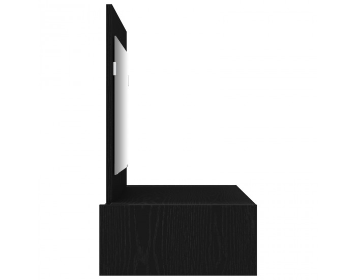 Sonata H Стена монтирана тоалетна маса в черен дъб, 100x40x70 см