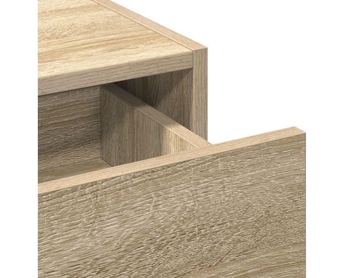 Sonata H Тоалетна масичка за стена Дъб 100x40x70 см